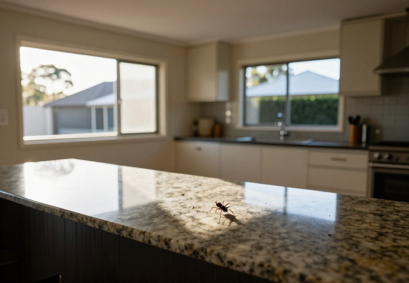 Clean garage in Regentville after spider treatment
