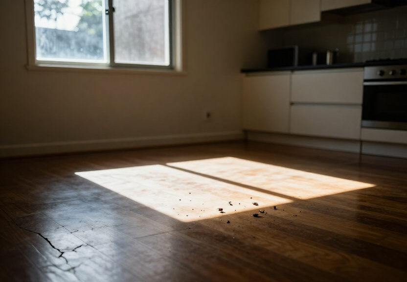 Spider webs in a Regentville garage before treatment